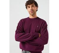 Calvin Klein Relaxed Crew Sweatshirt, Dark Red, Size L, Men Dark Red