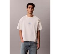 Calvin Klein Relaxed Monogram T-Shirt -White
