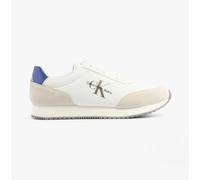Calvin Klein RETRO RUNNER LOW MIX Mens Trainers Bright White/Sapphire Blue - UK 7