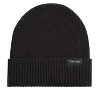 Calvin Klein Rib Beanie K50K510982BAX - Man - Cotton Black 0.00 x 21.5 x 22.0