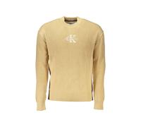 Calvin Klein ribbed-knit embroidered-logo sweater - Neutrals XXL