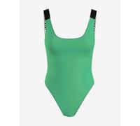 Calvin Klein Scoop Back Intense Power Swimsuit Light Green Black Women - S