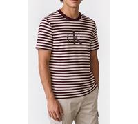 Calvin Klein Short Sleeve 20s Stripe Jersey Tee Moroccan Brown size S | Print T-Shirts Outlet | Men | Brown S