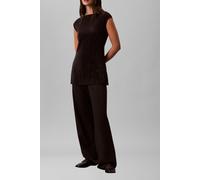 Calvin Klein Sl Plisse Tunic Black size L | Blouses Outlet | Women | Black L