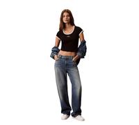 Calvin Klein Slim Cotton Stretch Ringer T-shirt - Black