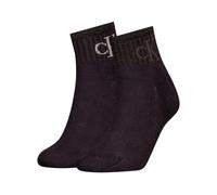 Calvin Klein Socks Women Quarter 2P Glossy Rib