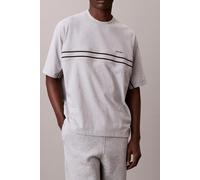 Calvin Klein Ss 16s Jersey Logo Tee Heroic Grey Heather size XXL | Basic T-Shirts Outlet | Men | Gray XXL