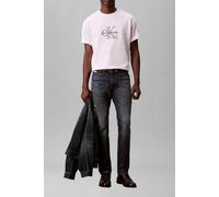 Calvin Klein Ss 16s Tricolor Monologo Tee Bright White size M | Print T-Shirts Outlet | Men | White M