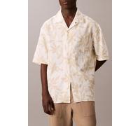 Calvin Klein Ss Camp Collar Aop Shirt Pistachio Shell size XXL | Casual Shirts Outlet | Men | Green XXL