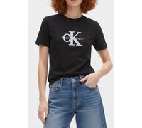 Calvin Klein Ss Classic Monologo Tee Black size S | Shirts Outlet | Women | Black S
