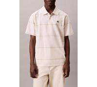 Calvin Klein Ss Cross Grain Strip Moonstruck size L | Poloshirts Outlet | Men L