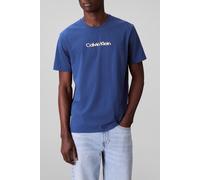 Calvin Klein Ss Glitched Logo Eu Blue Jean size M | Print T-Shirts Outlet | Men | Blue M