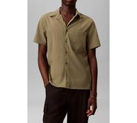 Calvin Klein Ss Solid Seersucker Shirt Deep Lichen Green size M | Casual Shirts Outlet | Men | Green M