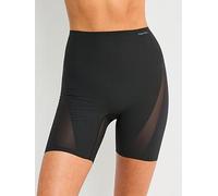 Calvin Klein Stay Put Mesh Sculpt Firm Thigh Slimmer Short, Black, Size S, Women Black
