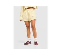 Calvin Klein Striped Poplin Shorts - Yellow - Womens S