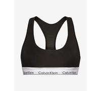 Calvin Klein - Women's Bralette - Modern Cotton - 53% Cotton 35% Modal 12% Elastane - Black - Cotton Modal Blend - Racerback Styling - Unlined
