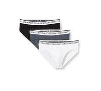 Calvin Klein Surge Hip Brief 3Pk Hip Briefs Men's, Multicolour (BLACK/WHITE/TURBULENCE), XL