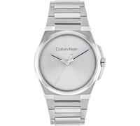 Calvin Klein Three Hand Quartz Movement Watch for Men META-Minimal Collection with Silver Stainless Steel Bracelet - 25200456