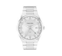 Calvin Klein Three Hand Quartz Movement Watch with Calendar for Men DISTINGUISH Collection with Stainless Steel Bracelet