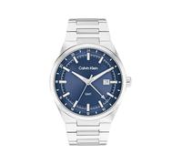 Calvin Klein Three Hand Quartz Movement Watch with Calendar for Men DISTINGUISH Collection with Stainless Steel Bracelet