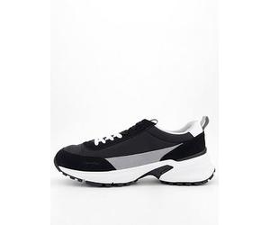 Calvin Klein Trailblazer Hike Nylon Suede Trainers, Black, Size 43, Men Black