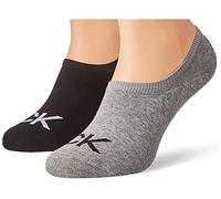 Calvin Klein - Trainer Socks Men - Mens Mid Grey Melange Socks - Mens Socks - Mens Trainer Socks - Invisible Socks Men - Mid Grey Melange