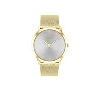 Calvin Klein Two Hand Quartz Movement Watch for Men and Women Exceptional Collection with Silver or Gold Stainless Steel Mesh Bracelet