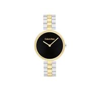 Calvin Klein Two Hand Quartz Movement Watch for Women Gleam Collection with Two-Tone Stainless Steel Bracelet - 25100012