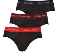 Calvin Klein U2661G-9IJ Authentic Mens Cotton Briefs 3 Pack Navy/Burgundy/Red