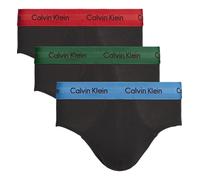 Calvin Klein U2661G-BZP Authentic Mens Cotton Briefs 3 Pack Red/Blue/Green