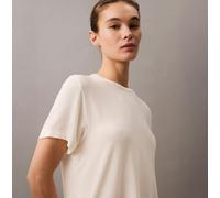 Calvin Klein ULTRA SOFT MODAL Womens Lounge T-Shirt Ivory - Large