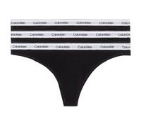 Calvin Klein Underwear 000qd5209e Thong 3 Units Black XS Woman