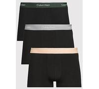 Calvin Klein Lv00nb4389 Trunk Boxers 3 Units Black S Men
