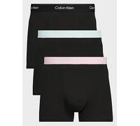 Calvin Klein Underwear Icon Cotton Stretch 3 Pack Relaxed Trunks, Black, Size M, Men Black