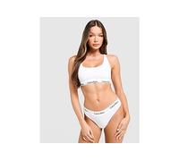 Calvin Klein Underwear Icon Cotton Thong - White - Womens XS