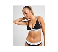 Womens Unlined Triangle Bralette Modern Cotton 53 Cotton 35 Modal 12 Elastane Black Semisheer Lace Supportive Elastic Underband No Padding M