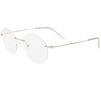 Calvin Klein Unisex CK22125TA 272 Optical frames Titanium Nude Round Normal Photochromatic