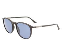 Calvin Klein Unisex CK22537S 002 Sunglasses Injected Black-opaque Blue Round Normal