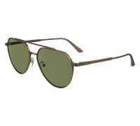 Calvin Klein Unisex CK24100S 771 Sunglasses Metal Yellow Green Pilot Normal Normal