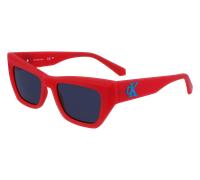 Calvin Klein Unisex CKJ23641S 600 Sunglasses Bio-inject Red Smoke Butterfly Normal Normal