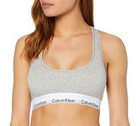 Calvin Klein Unlined Bralette Bralette Women's, Grey (Grey Heather), M