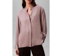 Calvin Klein Washed Satin Relaxed Top Dusted Fox size S | Longsleeves Outlet | Women S