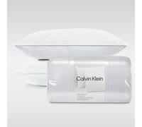 Calvin Klein Wave Print 20"""" x 28"""" Standard/Queen Size Set of 2 Bed Pillows for Sleeping White