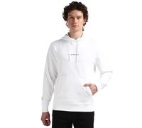 Calvin Klein White Monogram Hood Full Sleeves Hoodie