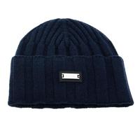 Calvin Klein Wide Wool Rib Beanie CK Navy Dark Blue