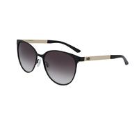 Calvin Klein Woman CK20139S 001 Sunglasses Metal Black Grey Cat Eye Shaded