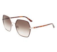 Calvin Klein Woman CK21131S 200 Sunglasses Metal Brown Brown Squared Normal Photochromatic
