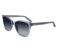 Calvin Klein Woman CK21529S 435 Sunglasses Acetate Blue Grey Squared Photochromatic Photochromatic