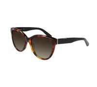 Calvin Klein Woman CK21709S 221 Sunglasses Plastic Havana Brown Cat Eye Shaded