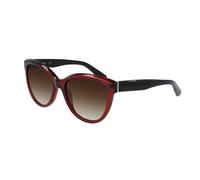 Calvin Klein Woman CK21709S 605 Sunglasses Plastic Bordeaux Brown Cat Eye Shaded